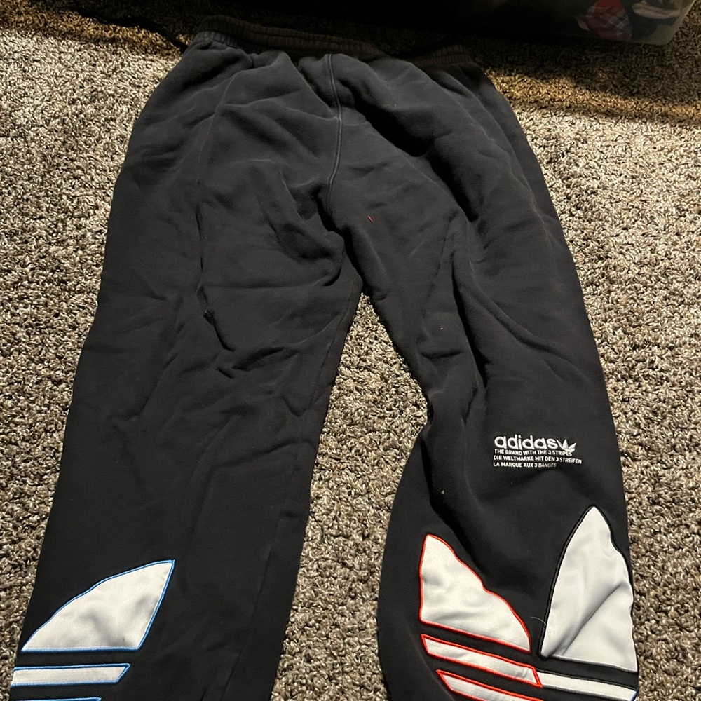 Adidas Kids Black Track Pants